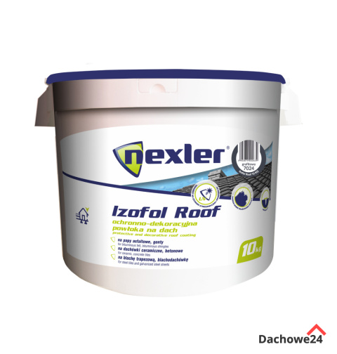 Powłoka ochronno-dekoracyjna na dach Nexler Izofol Roof 10kg.