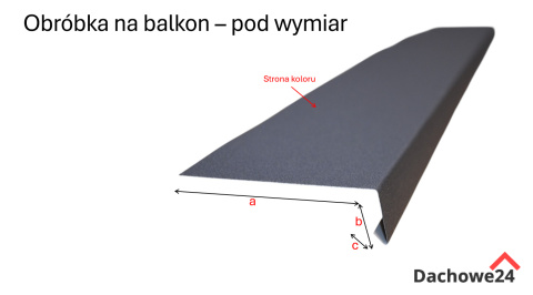 Obróbka balkonowa pod wymiar dł. 125cm.