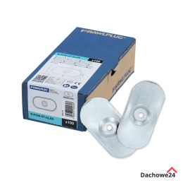 Podkładka owalna dociskowa 80x40 mm do pap, membran, PVC, EPDM, opakowanie 100szt