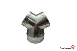 Trójnik 2 kanały Ø125 mm na jeden kanał Ø 150 mm