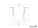 Wpust dachowy pionowy SITA STANDARD Ø160 Wpust dachowy pionowy SITA STANDARD Ø160