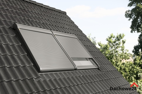 Roleta zewnętrzna VELUX SML 94cm x 140cm, PK08, P08 sterowana elektrycznie